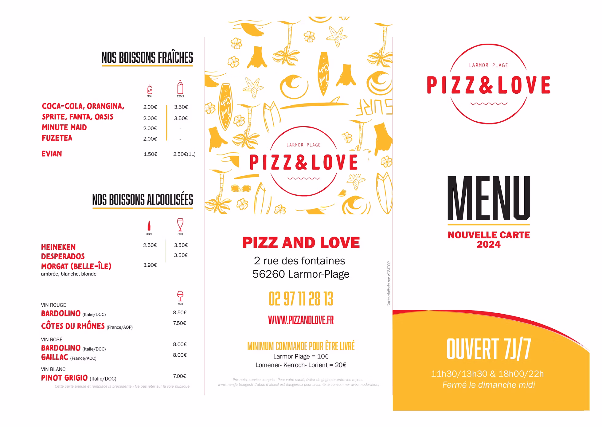 Carte Pizz & Love - Page 1